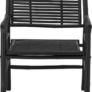 Loungestol Bloomingville Coen i sort bambus - elegant bambus lænestol H84ÃB53ÃL63 cm